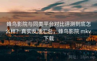 蜂鸟影院与同类平台对比评测到底怎么样？真实反馈汇总，蜂鸟影院 mkv 下载