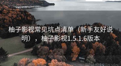 柚子影视常见坑点清单（新手友好说明），柚子影视1.5.1.6版本