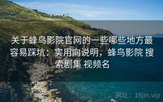 关于蜂鸟影院官网的一些哪些地方最容易踩坑：实用向说明，蜂鸟影院 搜索剧集 视频名