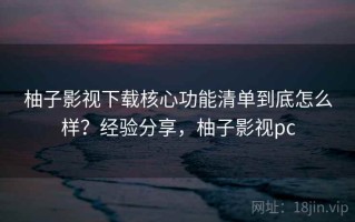 柚子影视下载核心功能清单到底怎么样？经验分享，柚子影视pc