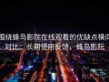 围绕蜂鸟影院在线观看的优缺点横向对比：长期使用反馈，蜂鸟影阮
