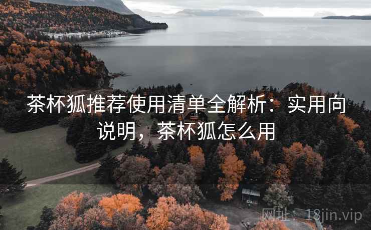 茶杯狐推荐使用清单全解析:实用向说明,茶杯狐怎么用 茶杯狐推荐使用清单全解析:实用向说明,茶杯狐怎么用
