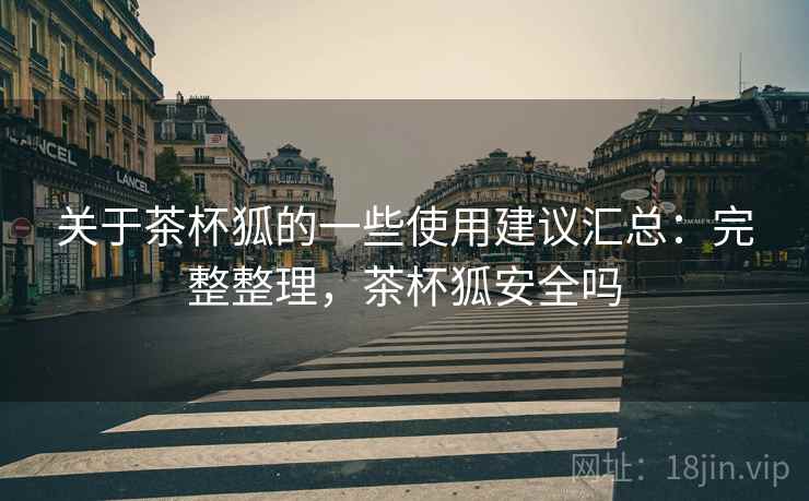 关于茶杯狐的一些使用建议汇总：完整整理，茶杯狐安全吗